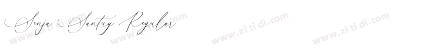 Senja Santuy Regular字体转换